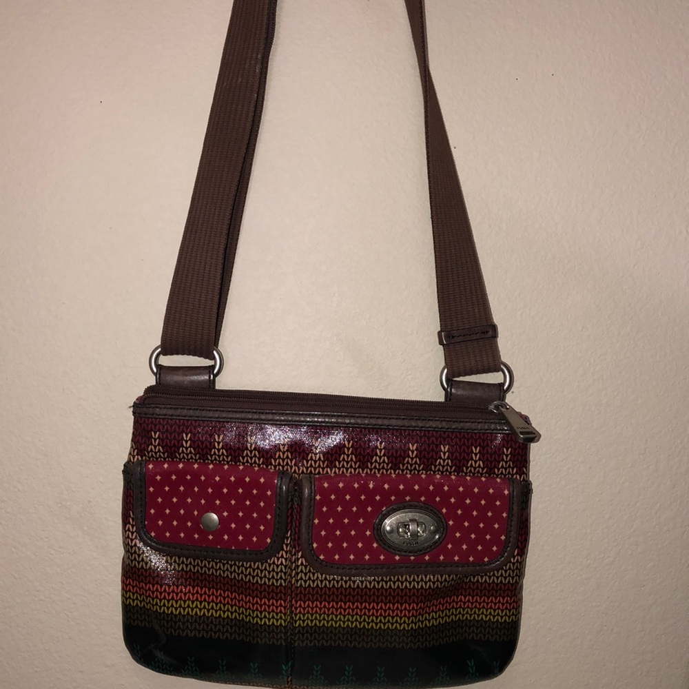 Multi Pattern Crossbody Bag - image 1